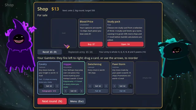 shop gambits